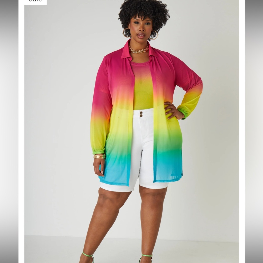 Ombré duster and top